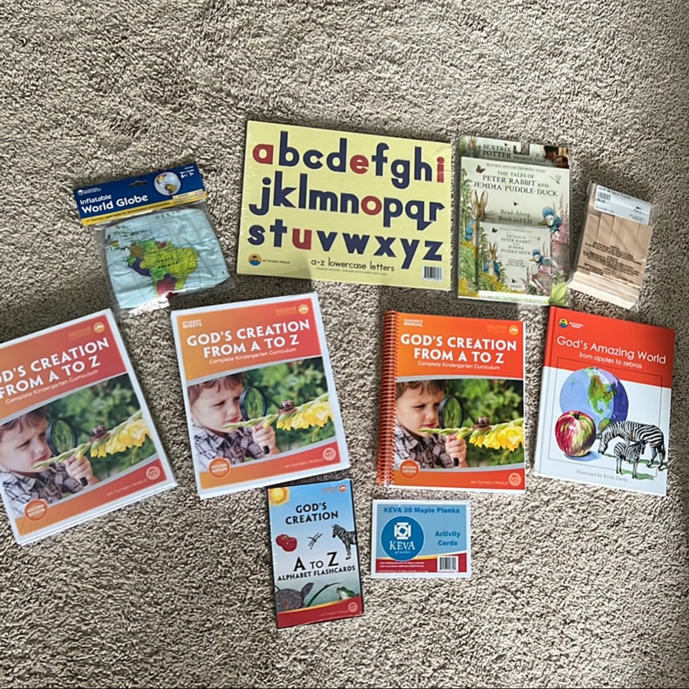 God's Creation from A to Z Curriculum Set Kindergarten homeschool